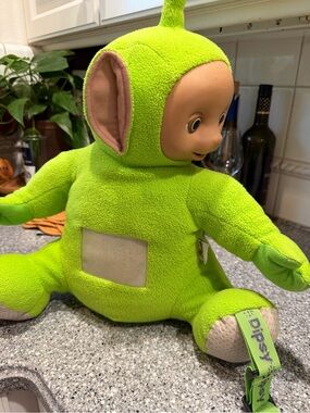 90’s Bright Green Plush Teletubby Backpack - Dipsy